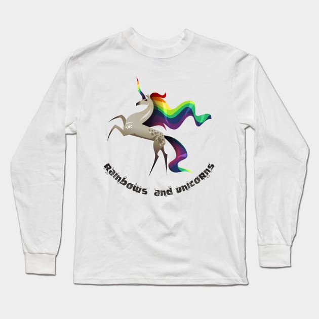 rainbows and unicorns Long Sleeve T-Shirt by gh30rgh3